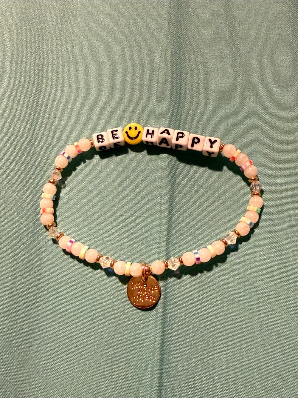 Little Words Project Be Happy Beaded Bracelet